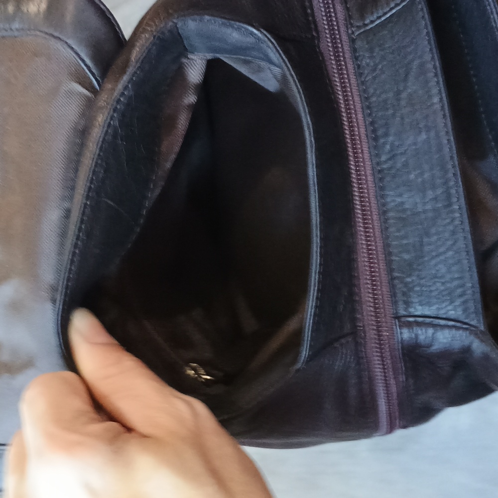 Osgoode Marley Elegant Dark Brown Leather Purse Backpack - Picture 8 of 16